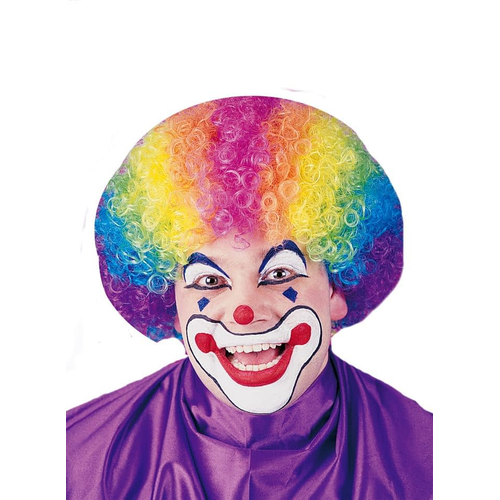 Rainbow Clown Wig For Adults