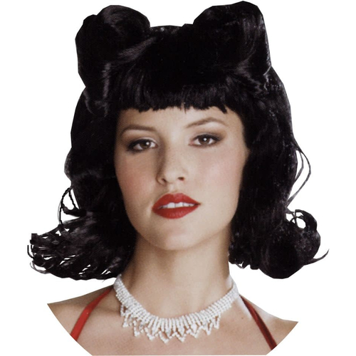 Retro Twist Black Peruke
