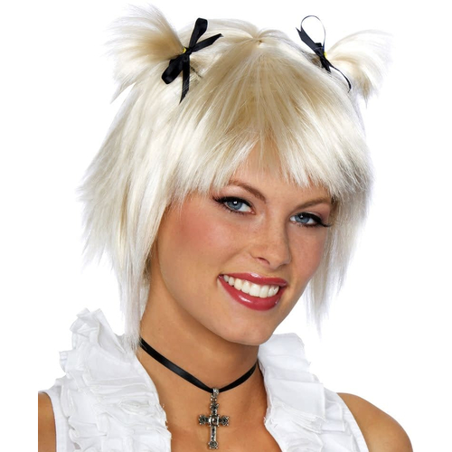 Short School Girl Blonde Peruke
