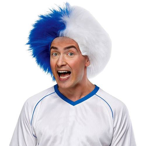 Sports Fun Peruke Blue White