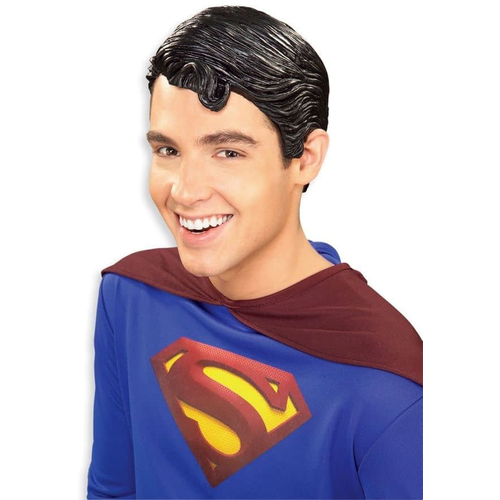 Superman Vinyl Wig For Adults