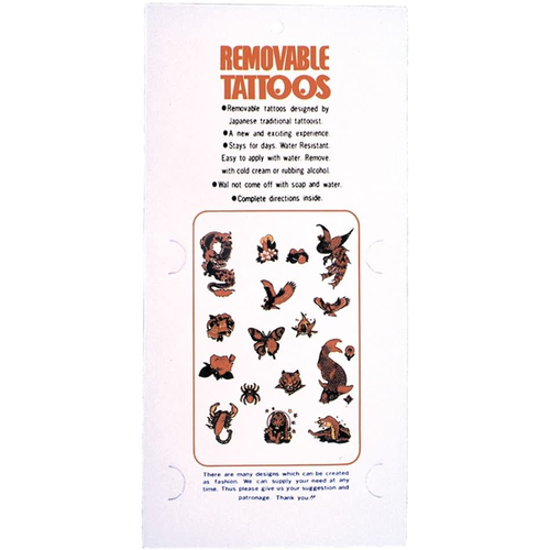 Tattoos 1Card Eq 1 Removeable