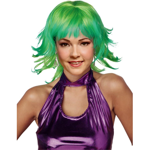 Trippy Shag Lemon Lime Wig For Women