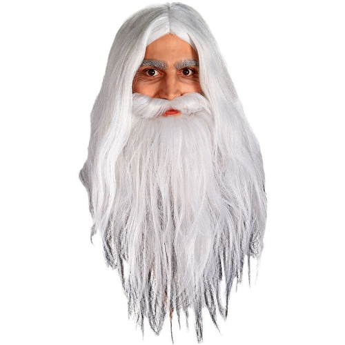 White Wig And Beard For Gendalf Costume
