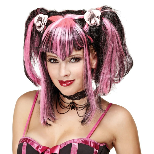 Wig For Bad Fairy Black Pink