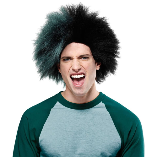 Wig For Sports Fan Black Green