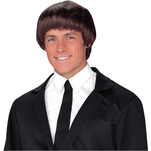 60S Band Member Brown Wig For Men - 17882