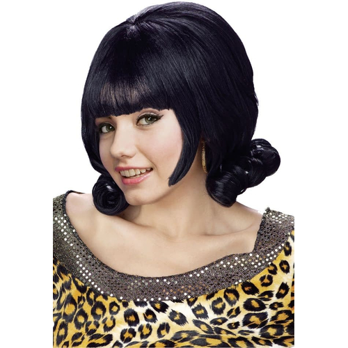 Black Flip Wig For Women
