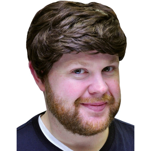 Brown Straight Wig For Men