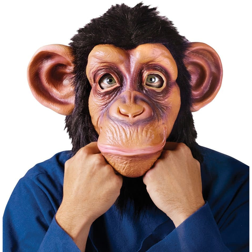 Comic Chimp In Lazy Song Mask