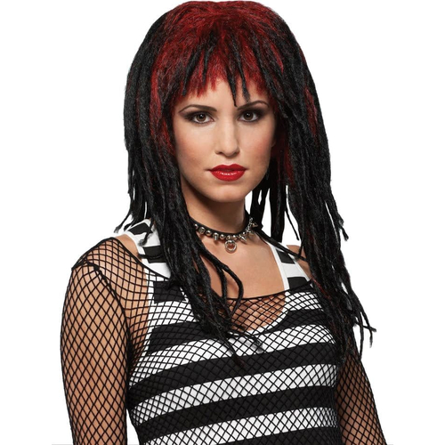 Demure Dreads Red/Black Wig