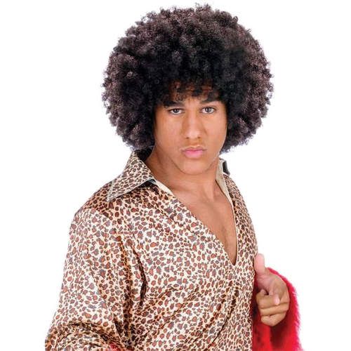 Disco Fro Brown Peruke - 17858