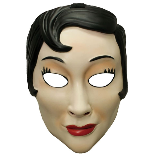 Emo Girl Plastic Mask For Adults