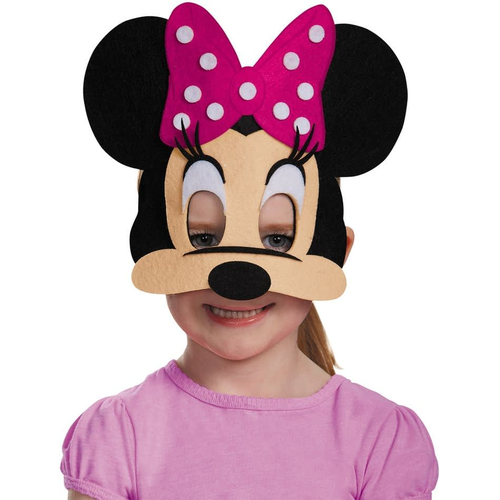 Felt Mask Minnie Mouse Pink