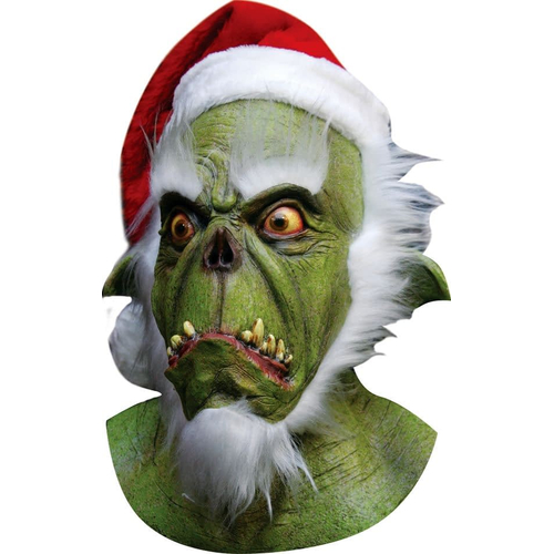 Green Santa Latex Mask For Halloween