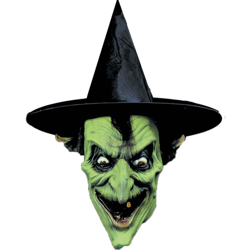 Green Witch Mask For Halloween