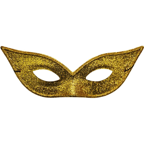 Harlequin Mask Lame Gold For Adults