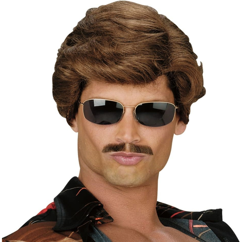Leading Man Brown Wig For Adults