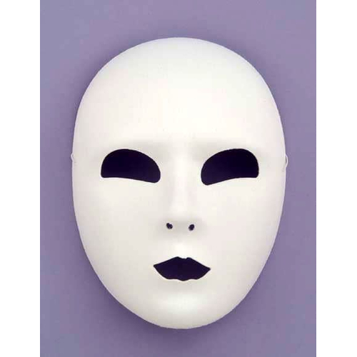 Masquerade Full Face White Mask