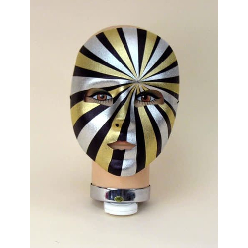 Masquerade Psycho Full Mask Blck Gold Slv