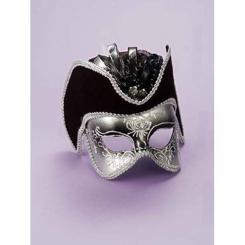 Masquerade Silver Venetian Mask