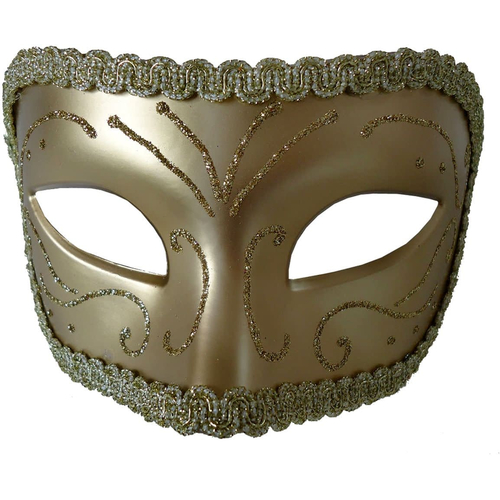 Medieval Opera Mask Gold Gold For Masquerade