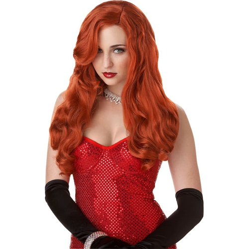 Silver Screen Sinsat Red Wig For Women