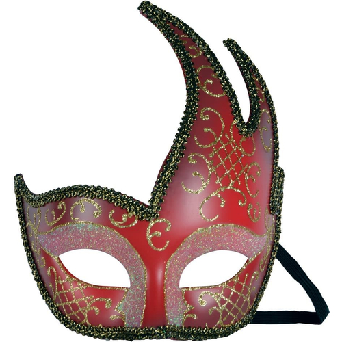 Symphony Mask Red Gold For Masquerade