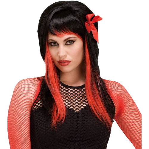 Wig For Fairy Black/Red