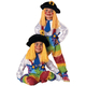 Flower Clown Child Costume