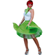 Polka Dot Skirt Adult Green/Pink