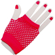 Gloves Fingerless Fishnet Pink